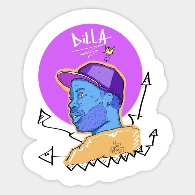 Dilla Sticker by Dunroq